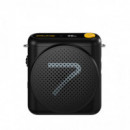 7RYMS Altavoz Amplificador con Auricular y Micrófono Inalámbrico Tipo Cascos Negro