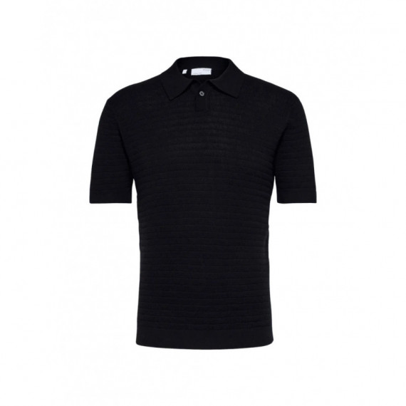 Polos Polo SELECTED Howen Knit Black