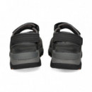 Surfera Velcros Gris+negro  SKECHERS