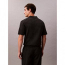 Ss Supima Cotton Polo 14GG Black  CALVIN KLEIN