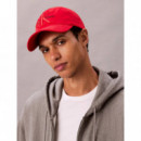 Large Layered Monologo Cap Flame Scarlet  CALVIN KLEIN
