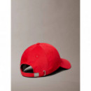Large Layered Monologo Cap Flame Scarlet  CALVIN KLEIN