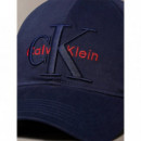 Large Layered Monologo Cap Moonlit Ocean  CALVIN KLEIN