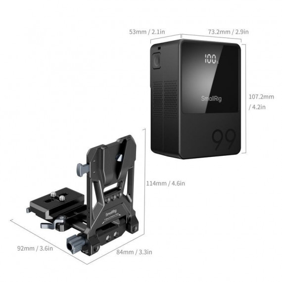 SMALLRIG VB99 Mini V Mount Battery Kit