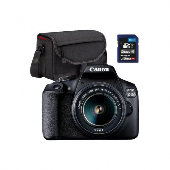 CANON Eos 2000D Kit Ef-s 18-55MM Is Ii + Funda + Tarjeta Sd