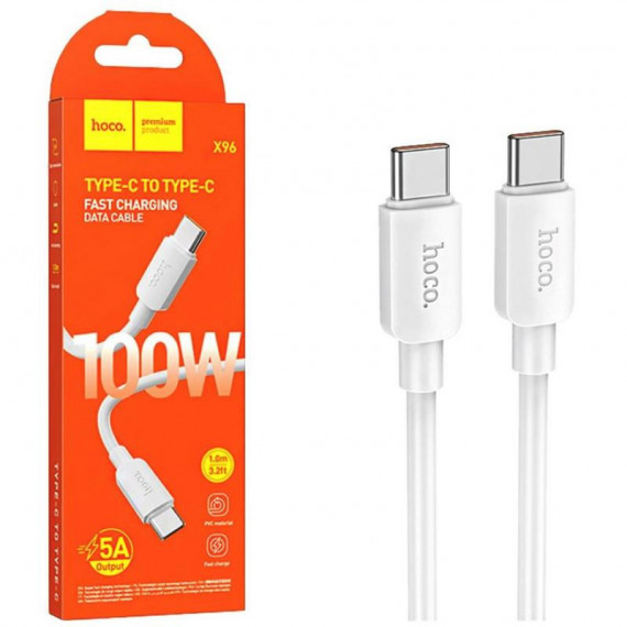 HOCO X96 Hyper Cable Usb-c a Usb-c 100W Blanco