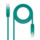 NANOCABLE Cable de Red CAT.6 Utp Verde 0.5M