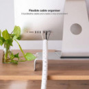 NANOCABLE Organizador de Cable Flexible 25MM 3M Blanco