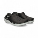 Zueco Classic Gris+negro  CROCS
