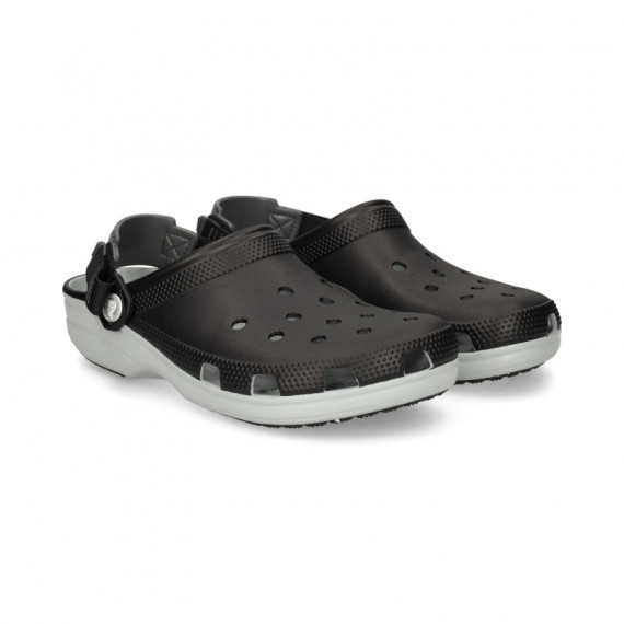 Zueco Classic Gris+negro  CROCS