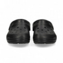 Zueco Clasicc con Pelo Negro  CROCS