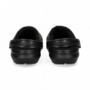 Zueco Clasicc con Pelo Negro  CROCS