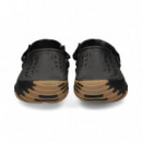 Zueco Grietas Lado Marron+negro  CROCS