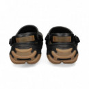 Zueco Grietas Lado Marron+negro  CROCS
