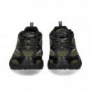 Deportivo Piel+malla Negro+gris  LACOSTE