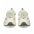 Deportivo Malla Fina Kaki+blanco  LACOSTE