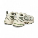 Deportivo Malla Fina Kaki+blanco  LACOSTE