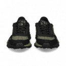 Deportivo Ante+nylon Negro+gris  LACOSTE