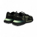 Deportivo Ante+nylon Negro+gris  LACOSTE