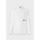 Klj Oxford Shirt White  KARL LAGERFELD