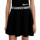Klj Milano Skirt Black  KARL LAGERFELD