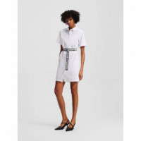 Klj Poplin Shirt Dress White  KARL LAGERFELD - Guanxe Atlantic Marketplace