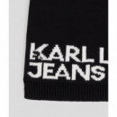 Klj Single Layer Logo Beanie Black  KARL LAGERFELD