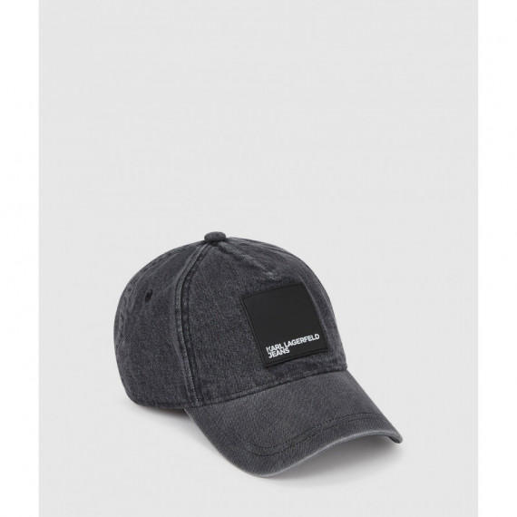 Klj Denim Cap Visual Washed Black  KARL LAGERFELD