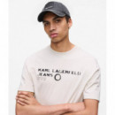 Klj Denim Cap Visual Washed Black  KARL LAGERFELD