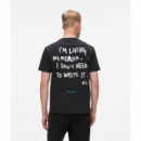 Klj Reg Karlism Tee Black  KARL LAGERFELD