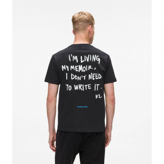 Klj Reg Karlism Tee Black  KARL LAGERFELD