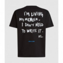 Klj Reg Karlism Tee Black  KARL LAGERFELD