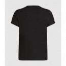 Klj Slim Outline Logo Tee Black  KARL LAGERFELD