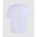 Klj Reg Vertical Logo Tee White  KARL LAGERFELD