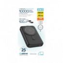 PLATINET Bateria Externa 10000Mah Con Carga Inalambrica PD 15W Negro PMPB10WR20B