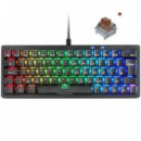 MARS GAMING Teclado Alambrico Mkminipro Negro USB