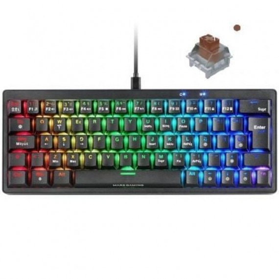 MARS GAMING Teclado Alambrico Mkminipro Negro USB