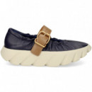 Mercedes Hebilla Piel Azul  4CCCCEES