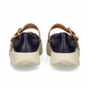 Mercedes Hebilla Piel Azul  4CCCCEES