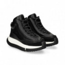 Botin Lado Reptil Piel Negro  4CCCCEES