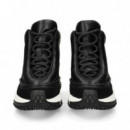 Botin Lado Reptil Piel Negro  4CCCCEES