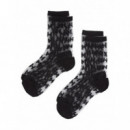 KARL LAGERFELD - K Monogram Mesh Socks 2P - 999 - A3W47032/999