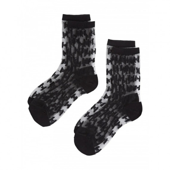 KARL LAGERFELD - K Monogram Mesh Socks 2P - 999 - A3W47032/999