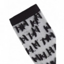 KARL LAGERFELD - K Monogram Mesh Socks 2P - 999 - A3W47032/999