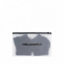 KARL LAGERFELD - K Monogram Mesh Socks 2P - 999 - A3W47032/999