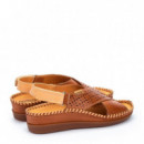 PIKOLINOS Cuña Cadaques con Cierre Adherente Marrón W8K-0848C1-250