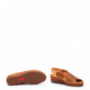 PIKOLINOS Cuña Cadaques con Cierre Adherente Marrón W8K-0848C1-250