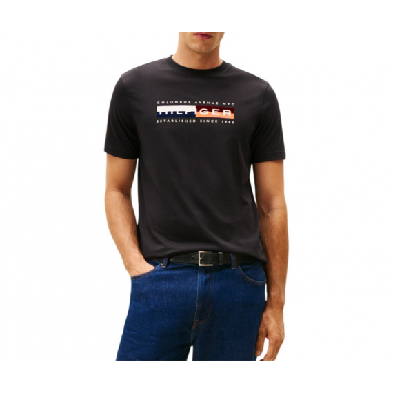 Camiseta TOMMY HILFIGER Colour Block Negra