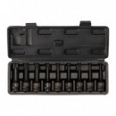 Juego Puntas Impacto 1/2" Torx FARGO TOOLS 9 Pcs