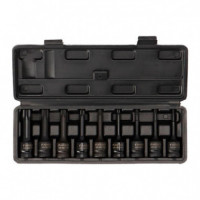 Juego Puntas Impacto 1/2" Torx FARGO TOOLS 9 Pcs